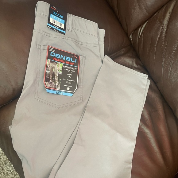 NWT LT GREY CASUAL COMFY PANTS BY DENALI - Picture 2 of 4